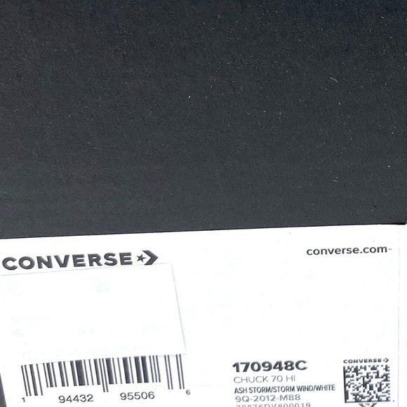 đź’–MEGA SALEđź’–Converse Women 170948C RENEW Chuck 70 HI Ash Storm Wind White Gray - Picture 8 of 9